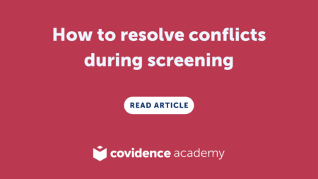 Screening conflicts